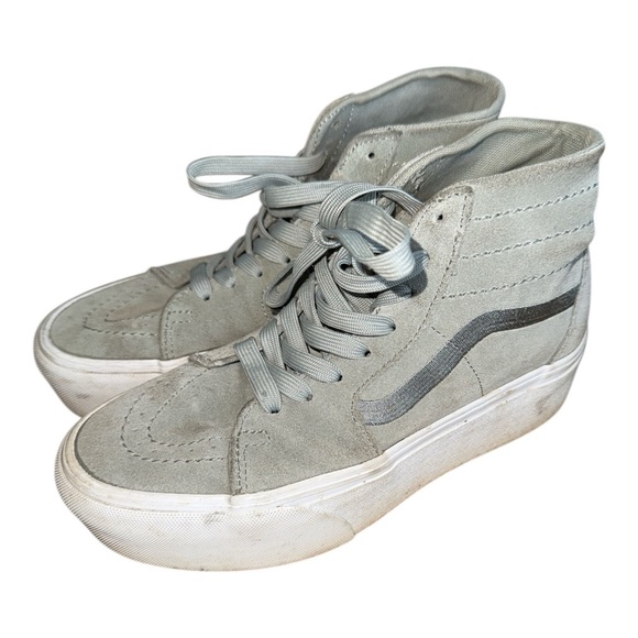 Vans SK8 HI Tapered stackform Size 6.5 Women’s / 5 Men’s Grey Suede - Picture 2 of 7